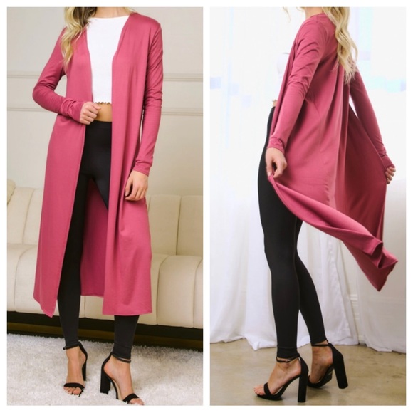 Fabulous Long Duster Open Cardigan - Picture 5 of 6